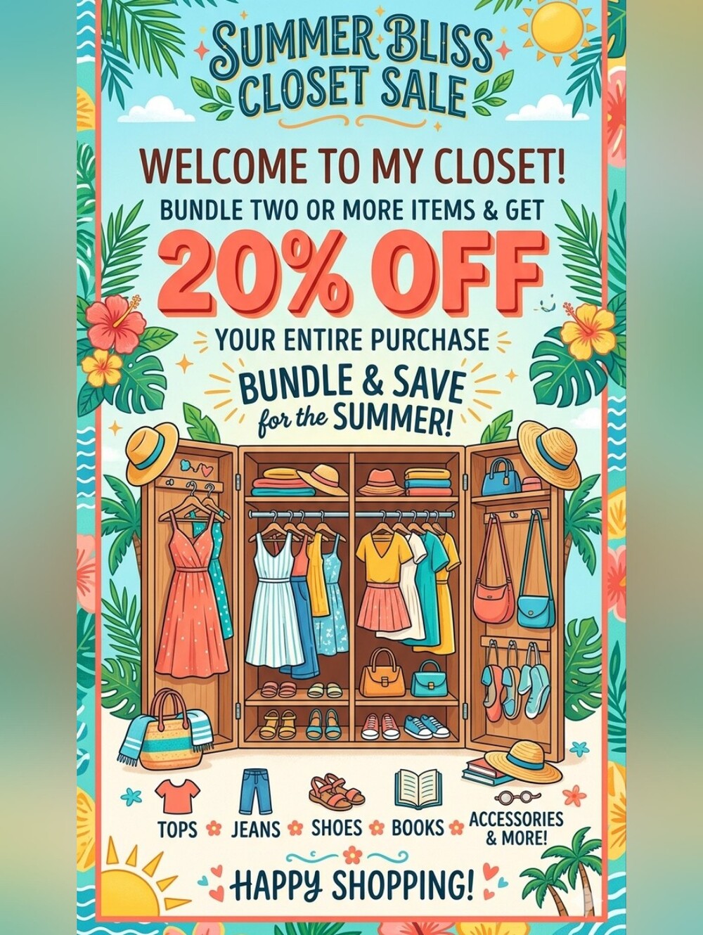 20% off your entire purchase- Bundle 2 Or More Items